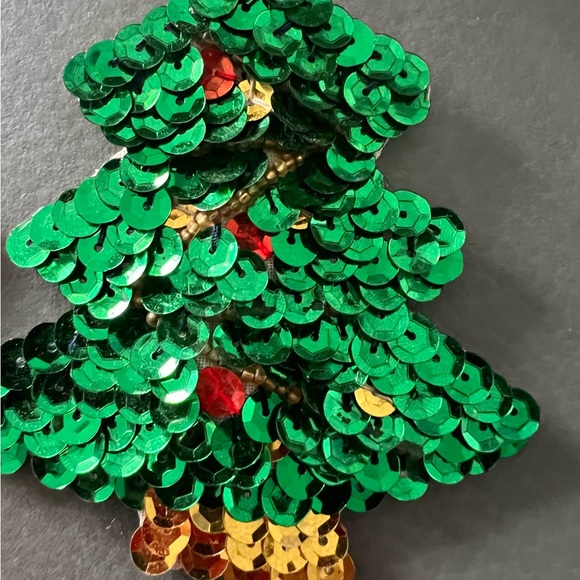 SET OF 3 VINTAGE BEADED/SEQUINED CHRISTMAS MAGNETS - Picture 3 of 9